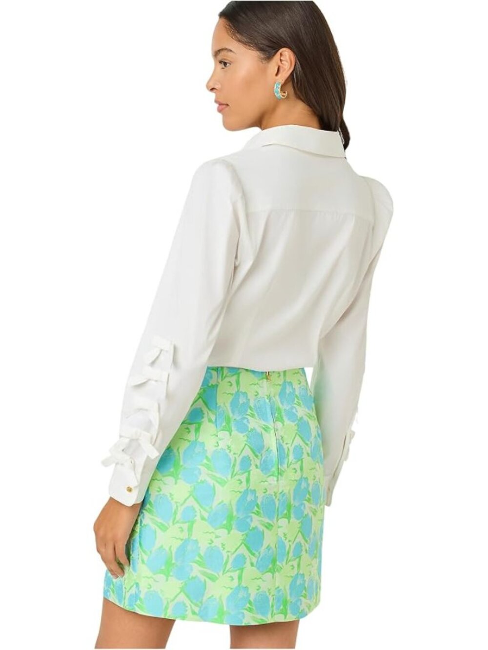 NWT Lilly Pulitzer The Bow Lilly Shirt Resort White S